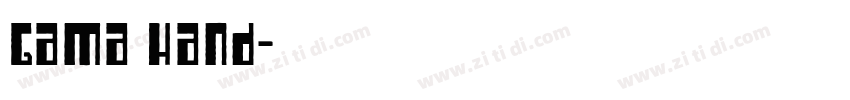 Gama Hand字体转换
